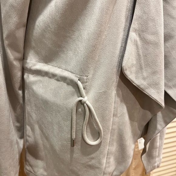 Blank NYC Off The Grid Ivory Soft Shawl Open-Front Drape Jacket NWT - Picture 5 of 8